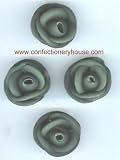 Gourmet Food : Medium Black Royal Icing Roses