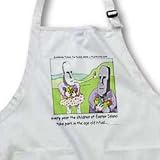 Kids Of Easter Island - Medium Length Apron With Pouch Pockets 22w X 24l