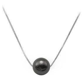 Tahitian Black Pearl Necklace in 14K White Gold by Maui Divers of Hawaii