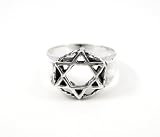 Sterling Silver Star of David Ring