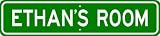 ETHAN ROOM SIGN - Personalized Gift Boy or Girl, Aluminum