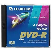 Fujifilm Media 25302947 DVD-R 4.7 GB 120 Minutes 16X Storage Media - 5 Pack