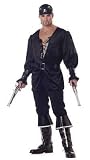 Mens SO Sexy Blackheart the Pirate Costume - Or Renaissance Man Costume (Pants and Weapons not included)