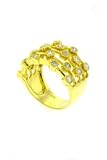 18K Gold and Diamond 'Star filled' ring