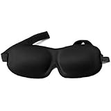 Rated Patented Sleep Mask - Premium Quality Eye Mask with Contoured Shape By Nidra - Ultra Lightweight & Comfortable-adjustable Head Strap - Sleep Anywhere Anytime - Sleep Satisfaction Guaranteed