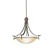 Kichler Lighting 3278OZ 3-Light Olympia Incandescent Inverted Pendant, Old Bronze