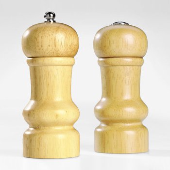 Pepper Mill & Salt Shaker Set (6")