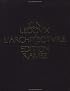 L'Architecture (Reprint Series)