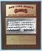 1954 New York Giants World Series Champions Plaque