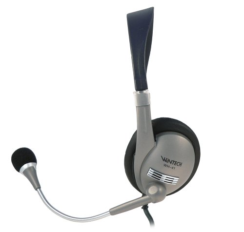 WinTech Stereo-Headset mit Kopfbügel für hohen Tragekomfort