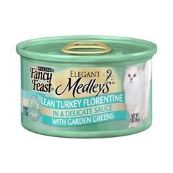 Fancy Feast Elegant Medleys Lean Turkey Florentine with Garden Greens (24/3-oz cans)