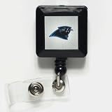 CAROLINA PANTHERS OFFICIAL LOGO RETRACTABLE BADGE HOLDER