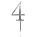 Kitchen & Housewares : Rhinestone Number Cake Topper - 4