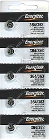 Energizer Watch Batteries 364/363 SR621SW Battery New