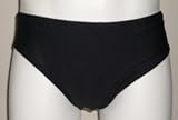 Black Drawstring Bikini Brief with Seamless Front
