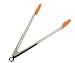 from PinkWebShop Stainless Steel Tong With Silicon Grip End 35Cm - Orange