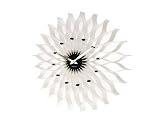 Karlsson Lotus Retro White Wall Clock