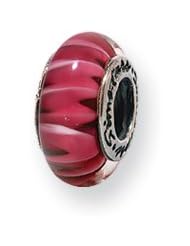 Red Glass Charm for 3mm Charm Bracelets