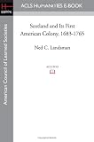 Scotland and Its First American Colony, 1683-1765