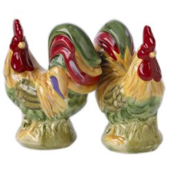 Pfaltzgraff Napoli Rooster Salt Pepper Set
