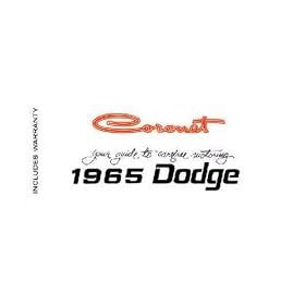 1965 DODGE CORONET Owners Manual User Guide