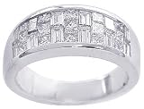.03Ct. 14K. White Gold Invisible Anniversary Ring