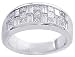 .03Ct. 14K. White Gold Invisible Anniversary Ring