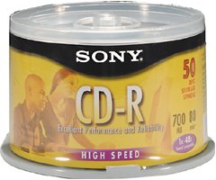 48x Write-Once CD-R Spindle for Data
