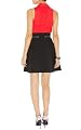 Crisp Black Cotton Skirt