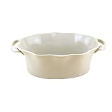 BIA Cordon Bleu Wavy 1-1 2-Quart Deep Oval Baker, White by BIA Cordon Bleu