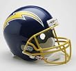 San Diego Chargers 1974-87 Throwback Riddell Deluxe Replica Helmet - Football Sports Merchandise