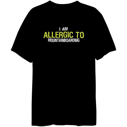 Allergic To Mountainboarding Mens T-shirt