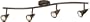 Pro Track® Bronze Finish 4-Light Wave Bar
