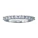 1/2 Ct. 11-Stone Round Cut Diamond Ring Wedding Band In White Gold , Available In Sizes 4, 5, 6, 7, 8 & 9.