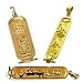 18K Egyptian Jewelry Personalized Cartouche Pendants - One sided Solid Cartouche