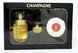 Champagne by Yves Saint Laurent for Women 3 Piece Set Includes: 1.7 oz Eau de Toilette Spray + 0.1 oz Eau de Toilette Miniature Collectible + 1.7 oz Perfumed Soap