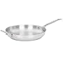 Cuisinart Chef's Classic Stainless 12-Inch Open Skillet with Helper Handle