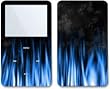 Flaming Blue Design Skin Decal Sticker for Apple iPod video 30GB/ 60GB/ 80GB Player