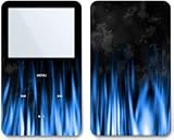 Flaming Blue - Apple iPod video 30GB/ 60GB/ 80GB Skin Decals - Faceplate Stickers