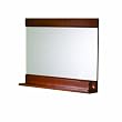 Decolav 9818-CW Solid Wood Frame Mirror with Display Integrated Shelf, Cherry