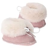 Minnetonka Moccasin Kids' Genuine Sheepskin Inf/Td (Light Pastel Pink 3.0 M)