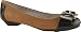 Bandolino Women's Xarby Flat Shoes,Medium Natural/Black Leather,6.5 M US