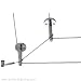 Cable support/turn kit (chrome) (12 inch stems)