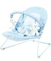 O Baby B is For Bear Blue Vibrating Baby Bouncer
