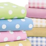 Polka Dotted Bassinet Sheets - color: Yellow... by Baby Doll