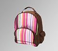 Personalized kids school backpack - stripe Four Peas