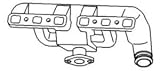 9N9425 Ford Tractor Intake & Exhaust Manifold 2N 8N 9N
