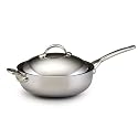 Bonjour Copper Clad 6 Quart Covered Chef Pan with Helper Handle