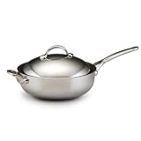 Bonjour Copper Clad 6 Quart Covered Chef Pan with Helper Handle