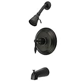 Kingston Brass KB2635KL Naples Tub and Shower Faucet, Oil Rubbed Bronze [並行輸入品]